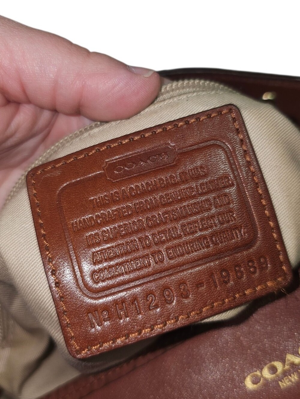COACH Legacy Tassel Duffle 19889 Leather Brown Shoulder/Crossbody Bag - Picture 11 of 12